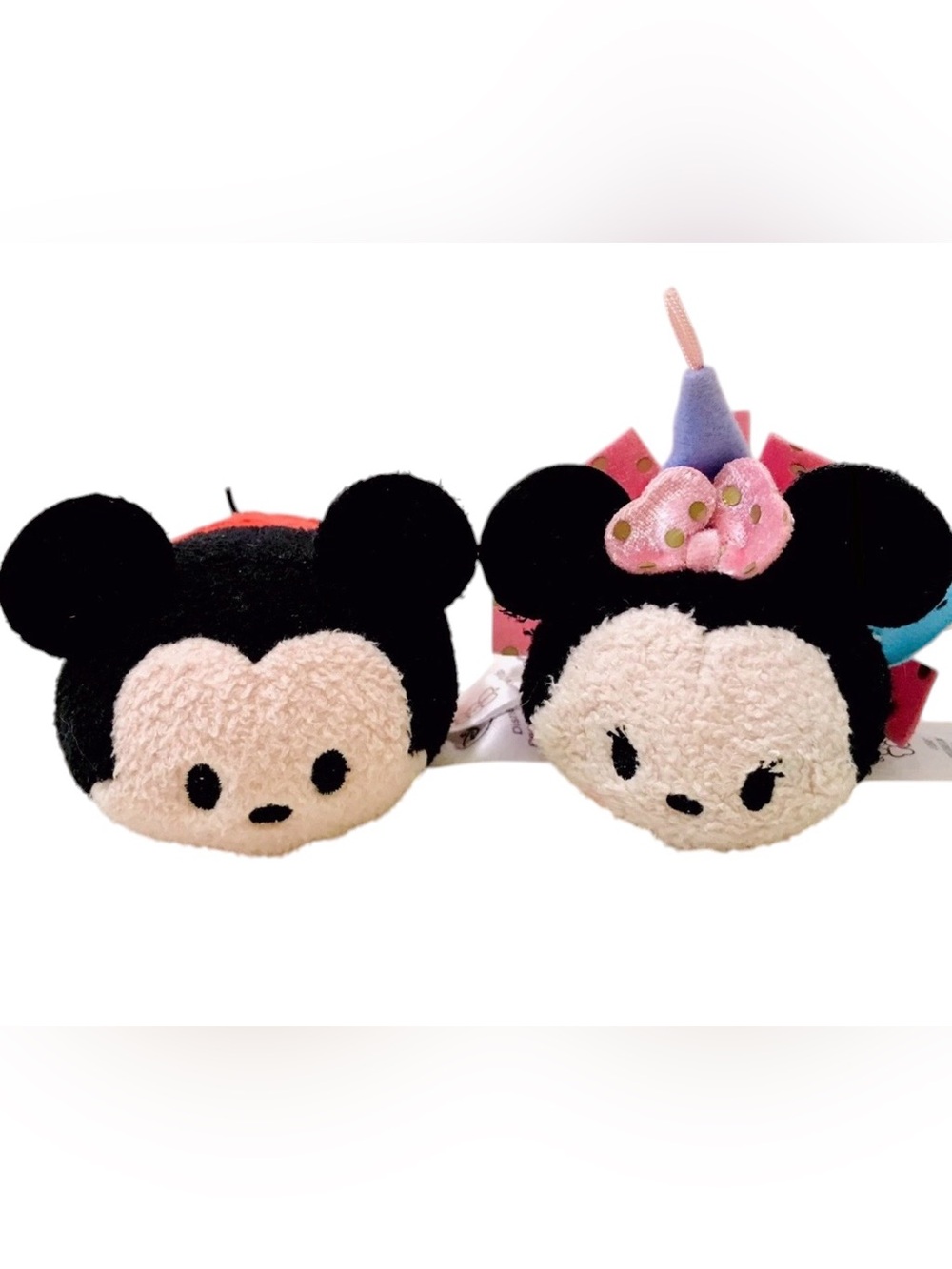 Disney Tsum Tsum Mini Birthday Minnie Mouse & Mickey Mouse Plush Set